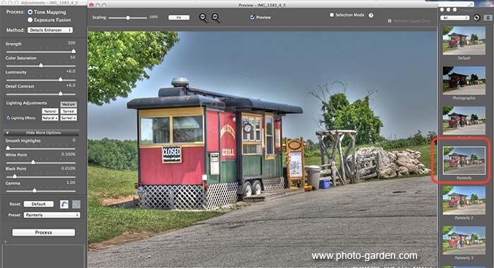 Фильтр Painerly для HDR фотографии